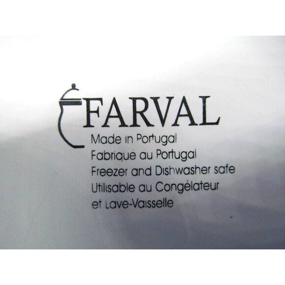 Farval White Footed Embossed Beaded 6 3/4"W X 3 1/2"H Round Bowl VGC Portugal - Picture 5 of 8